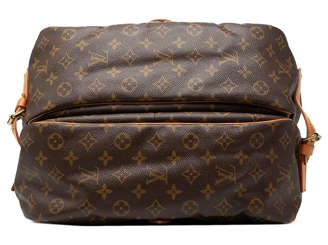 Borsa a tracolla Louis Vuitton Monogram Saumur 35 Marrone - vista 3