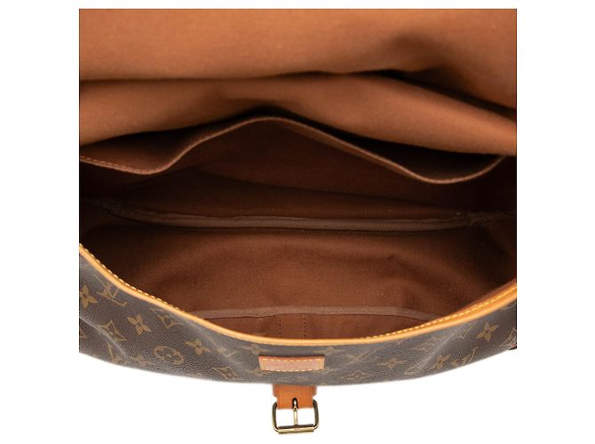 Borsa a tracolla Louis Vuitton Monogram Saumur 35 Marrone - vista 4