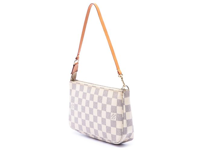 Louis Vuitton Damier Azur Pochette Accessoires Schultertasche Weiß - Ansicht 2
