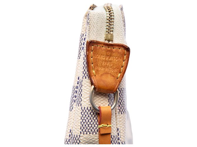 Louis Vuitton Damier Azur Pochette Accessoires Schultertasche Weiß - Ansicht 5