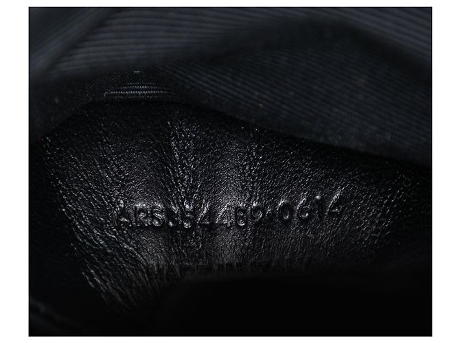 Borsa crossbody a busta classica monogramma in pelle di vitello chevron nera Saint Laurent Nero - vista 6