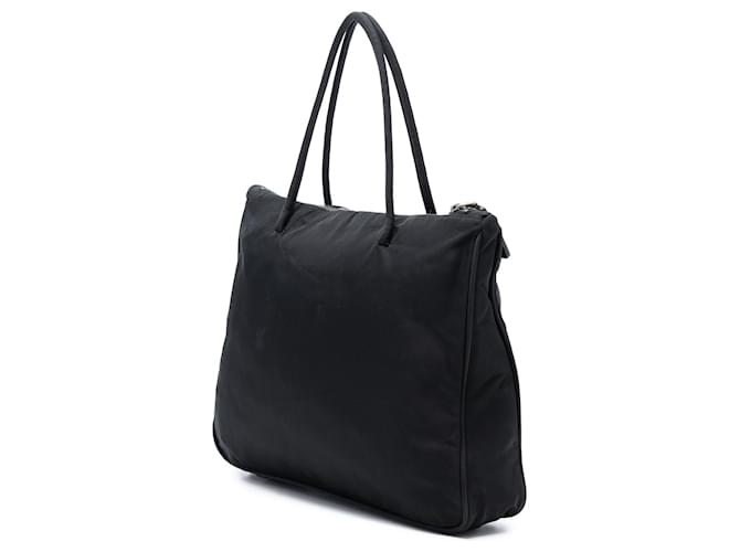 Borsa Tote Prada Tessuto Nera Nero - vista 2