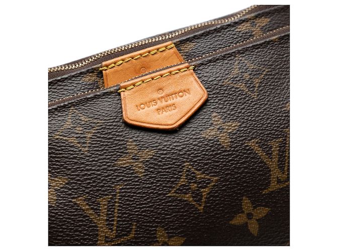 Borsa Louis Vuitton Monogram Multi Pochette Accessoires Marrone - vista 5