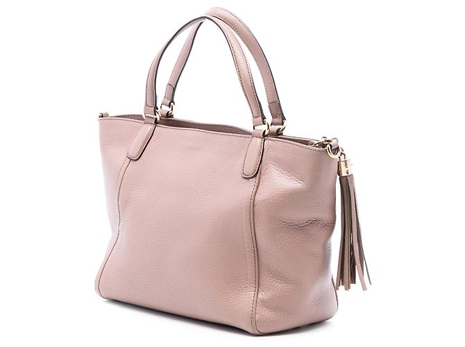 Borsa Soho Cellarius Small in pelle martellata rosa Gucci - vista 2