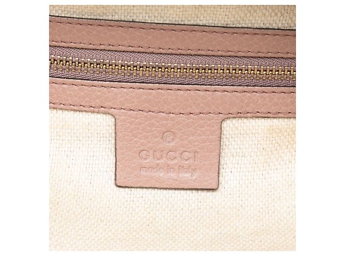 Borsa Soho Cellarius Small in pelle martellata rosa Gucci - vista 5