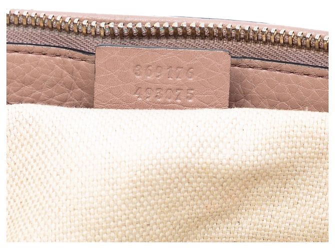 Borsa Soho Cellarius Small in pelle martellata rosa Gucci - vista 6