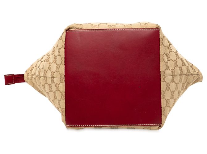 Borsa Gucci GG Canvas Web Tan Cammello - vista 3