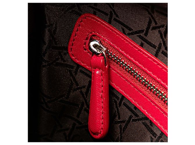 Borsa Lady Dior Satchel Large in pelle d'agnello Cannage rossa Dior Rosso - vista 7