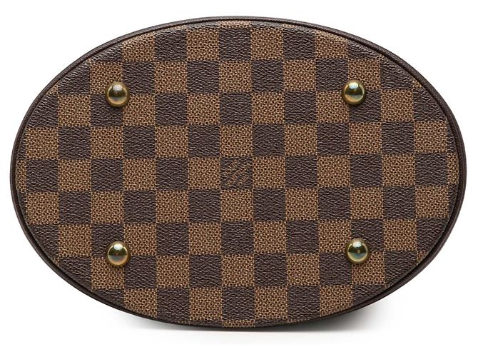 Bucket Borsa a secchiello Louis Vuitton Damier Ebene Marais Marrone - vista 3