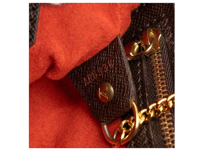 Bucket Borsa a secchiello Louis Vuitton Damier Ebene Marais Marrone - vista 6