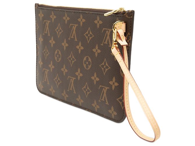 Pouch Louis Vuitton Monogram Neverfull MM Marrone - vista 2