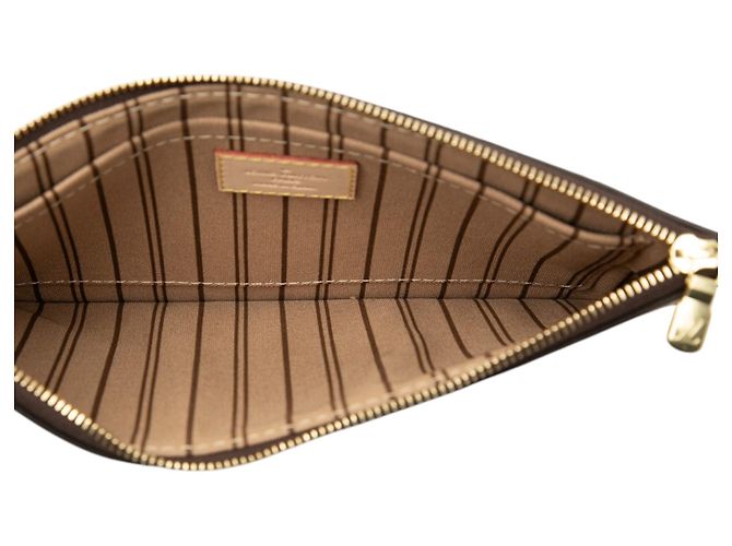 Pouch Louis Vuitton Monogram Neverfull MM Marrone - vista 4