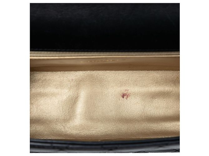 Borsa a patta Chanel Medium Quilted Lambskin La Parisienne Nera Nero - vista 4
