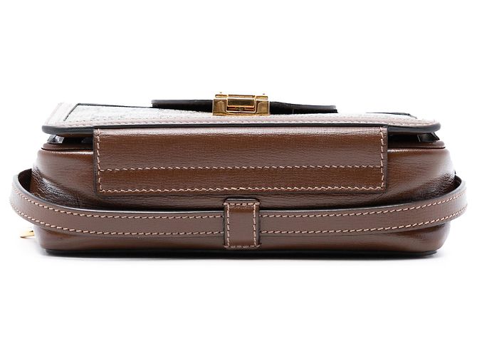 Borsa a tracolla Mini GG Supreme con chiusura Gucci Beige - vista 3