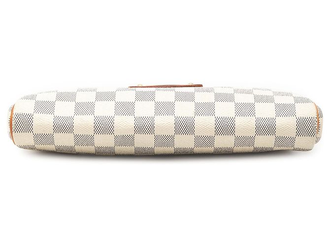 Borsa Louis Vuitton Damier Azur Eva Satchel Bianca Bianco - vista 3
