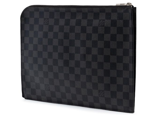 Borsa a pochette Louis Vuitton Damier Graphite Pochette Jour GM nera Nero - vista 2