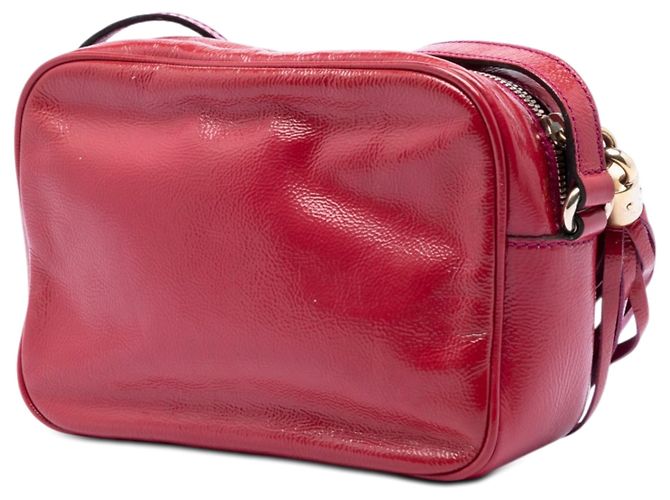 Borsa a tracolla Gucci Soho Disco in vernice rosa - vista 2