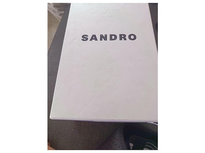 Sandro Riemchensandalen aus Leder grün mit Blockabsatz - Ansicht 7