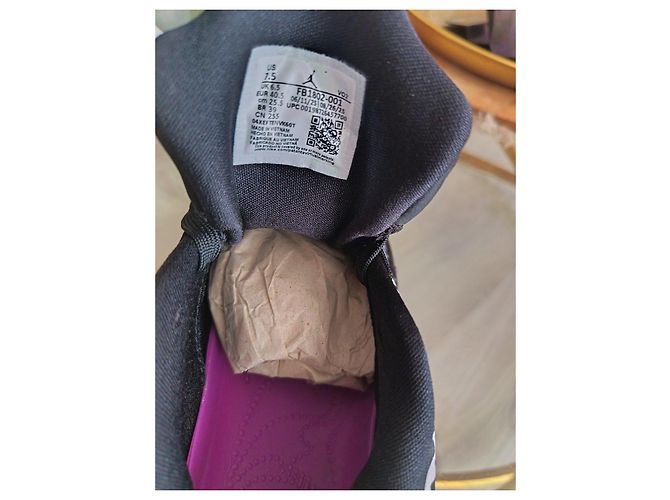 Autre Marque Sapatilhas Jordan Zion 4 Preto Branco Roxo - vista 7