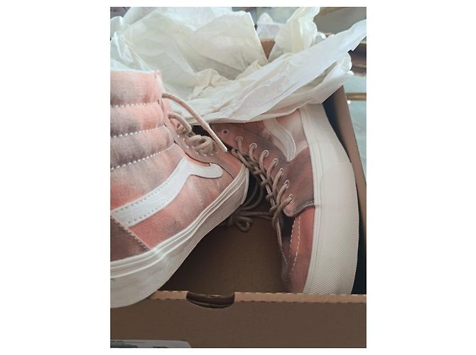 Vans Sneakers alte Sk8-Hi Vr3 Tie Dye Marrone Rosa Bianco - vista 2
