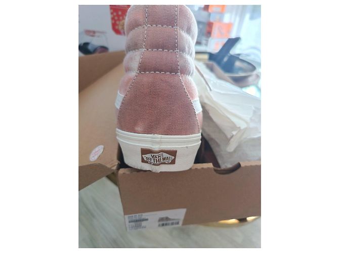 Vans Sneakers alte Sk8-Hi Vr3 Tie Dye Marrone Rosa Bianco - vista 4
