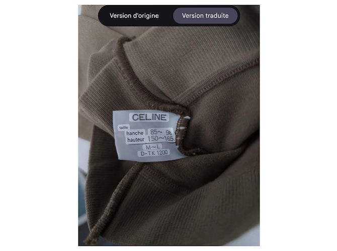 Céline Medias Celine Beige royal - vista 7