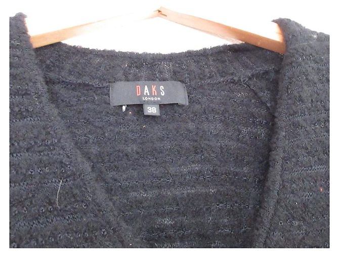 Autre Marque DAKS kurzer Strickcardigan Schwarz - Ansicht 3