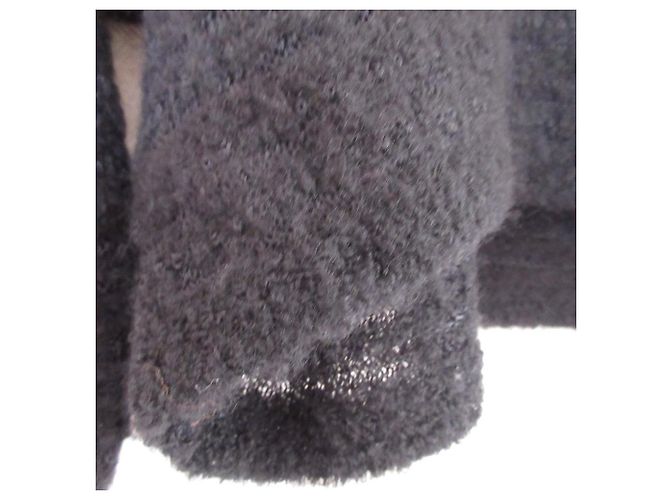 Autre Marque DAKS kurzer Strickcardigan Schwarz - Ansicht 6