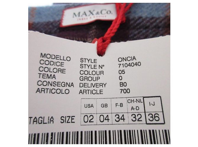 Autre Marque Falda Max＆co de mezcla de lana y mohair Púrpura - vista 6