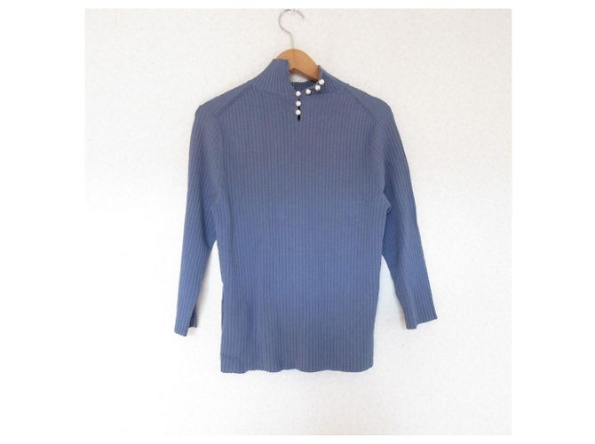 Autre Marque Conjunto de Cárdigan de Punto Kumikyoku Azul Azul marino - vista 2
