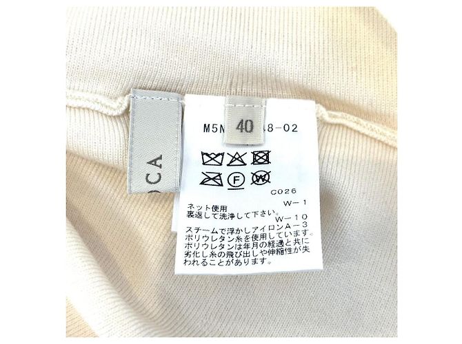 Autre Marque EPOCA 2way Strickware aus superfeiner Wolle Weiß Aus weiß - Ansicht 8