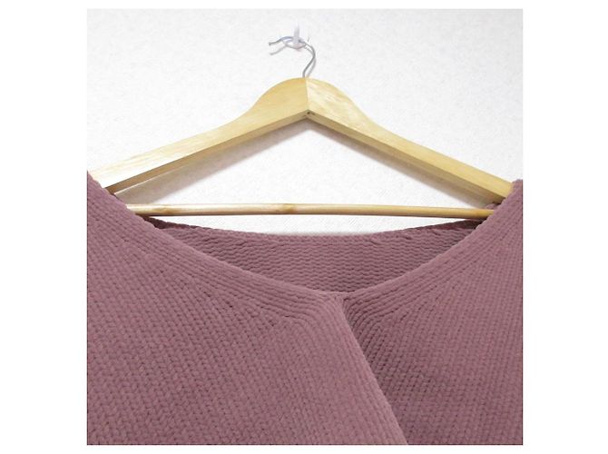 Autre Marque H Beauty&Youth Top de punto cropped Rosa Beige - vista 3