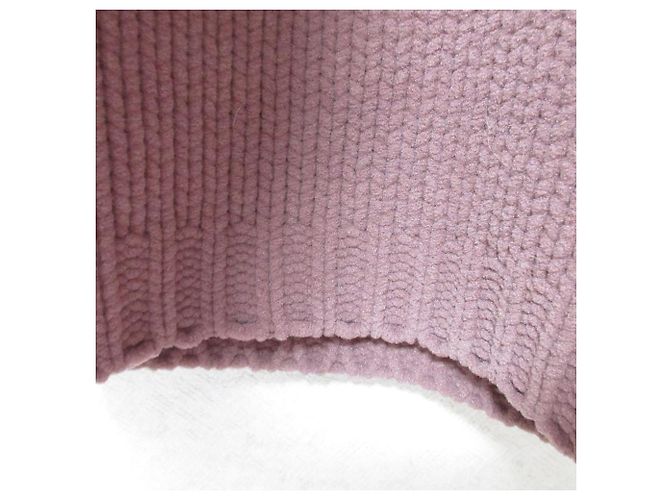 Autre Marque H Beauty&Youth Top de punto cropped Rosa Beige - vista 5