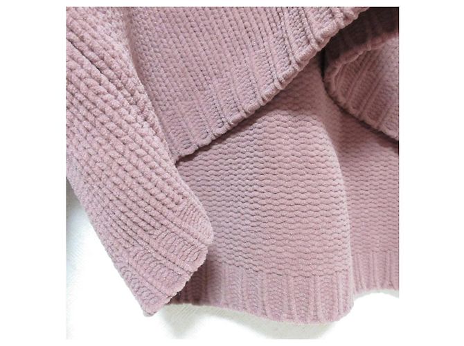 Autre Marque H Beauty&Youth Top de punto cropped Rosa Beige - vista 6