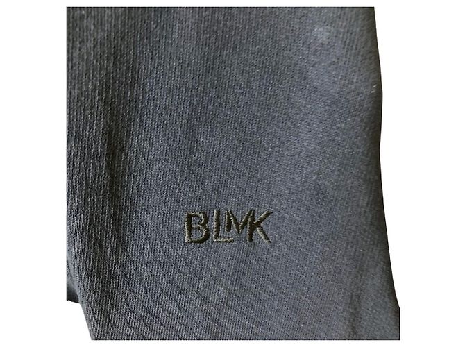 Autre Marque BLAMINK Kapuzenpullover aus Baumwolle mit Reißverschluss Blau - Ansicht 10