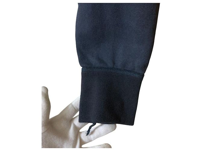 Autre Marque BLAMINK Kapuzenpullover aus Baumwolle mit Reißverschluss Blau - Ansicht 5