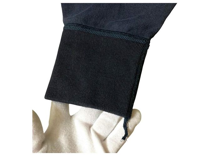 Autre Marque BLAMINK Kapuzenpullover aus Baumwolle mit Reißverschluss Blau - Ansicht 6