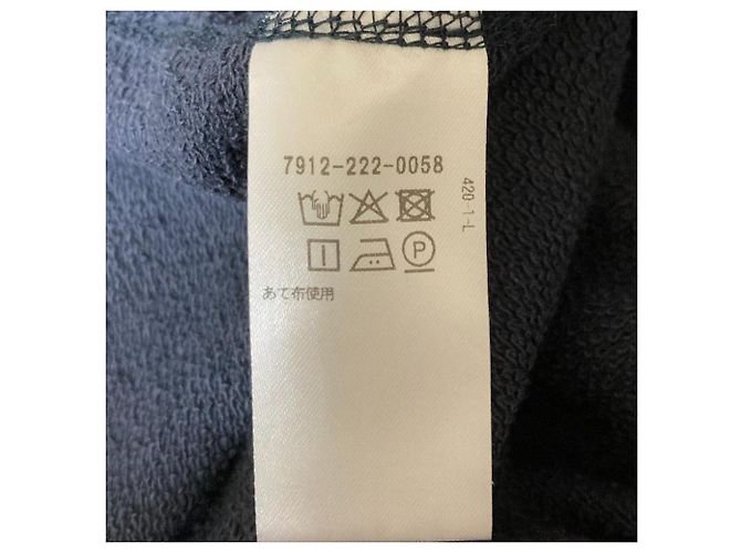 Autre Marque BLAMINK Kapuzenpullover aus Baumwolle mit Reißverschluss Blau - Ansicht 8