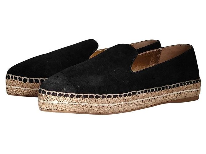 Scarpe basse espadrilles in camoscio Prada Nero - vista 2