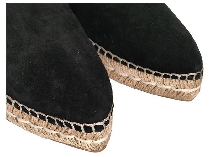 Scarpe basse espadrilles in camoscio Prada Nero - vista 4