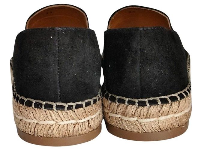 Scarpe basse espadrilles in camoscio Prada Nero - vista 8