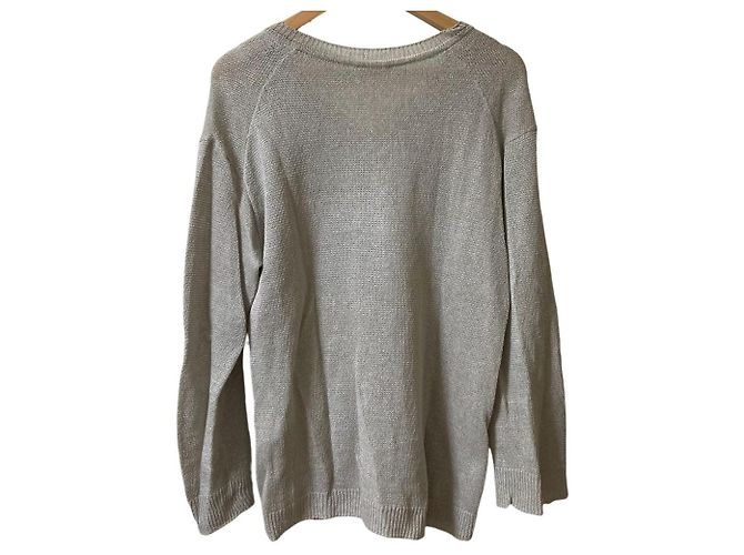 Autre Marque Fascinating Leinen-Stricktop Deuxieme Classe Braun - Ansicht 2