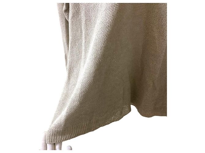 Autre Marque Fascinating Leinen-Stricktop Deuxieme Classe Braun - Ansicht 4