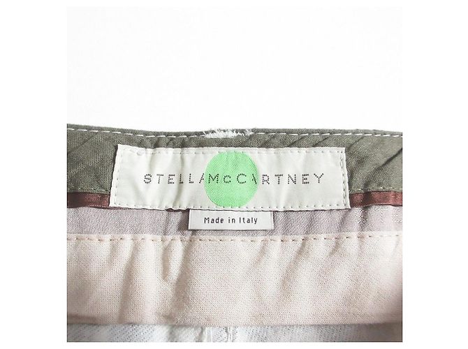 Stella Mc Cartney Pantalones slim de estampado de leopardo Stella McCartney Negro Blanco - vista 7