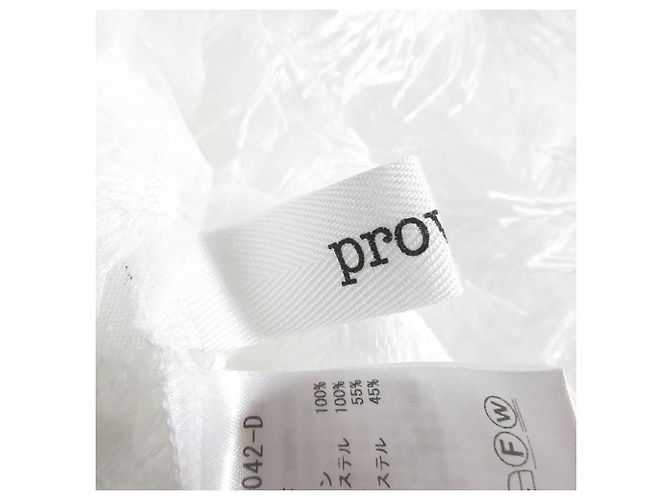 Autre Marque PROVOKE Tüllbluse mit Blumen Weiß - Ansicht 5