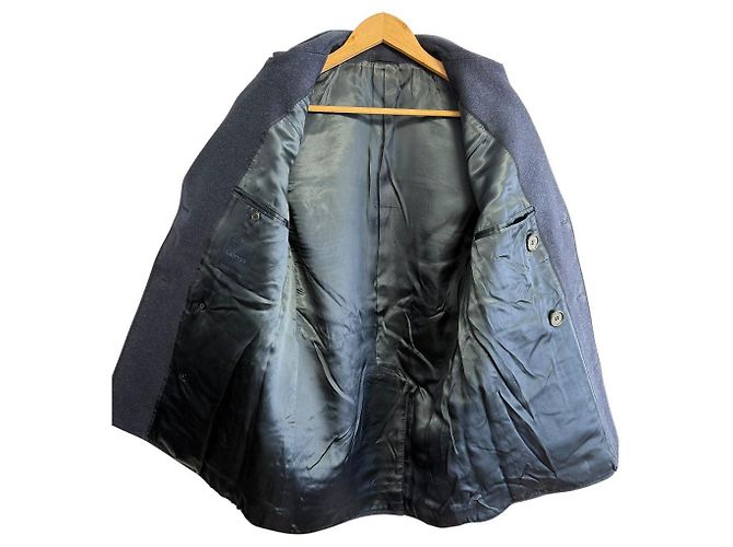 Abrigo P Coat de lana LANVIN Azul Azul marino - vista 3