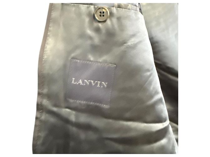 Abrigo P Coat de lana LANVIN Azul Azul marino - vista 4