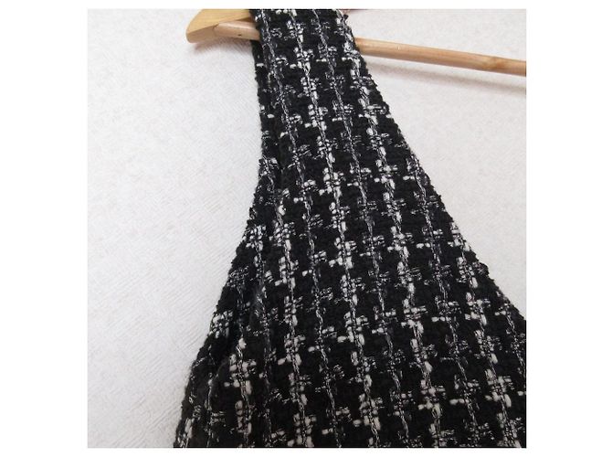Autre Marque COEL Tweed Jumper Kleid Schwarz - Ansicht 4
