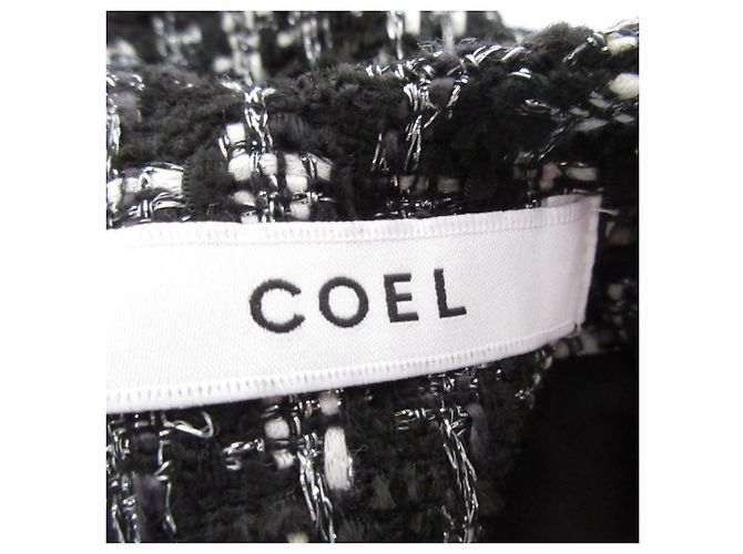 Autre Marque COEL Tweed Jumper Kleid Schwarz - Ansicht 6