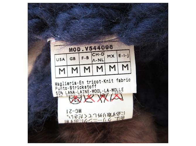 Autre Marque MAX&Co. Langer Schal mit Pompons Blau - Ansicht 5
